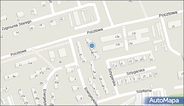 Bogatynia, Energetyków, 3a, mapa Bogatynia