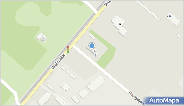 Gorzów Wielkopolski, Energetyków, 1-2, mapa Gorzów Wielkopolski