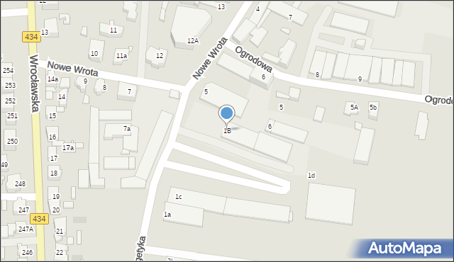 Gostyń, Energetyka, 1B, mapa Gostyń