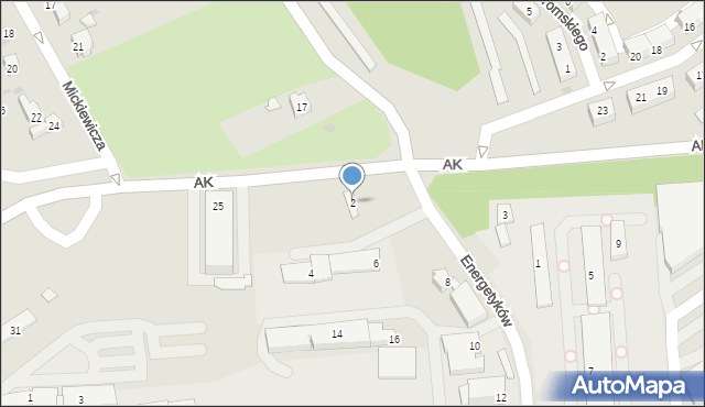 Jastrzębie-Zdrój, Energetyków, 2, mapa Jastrzębie-Zdrój