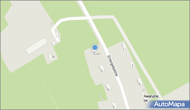 Jaworzno, Energetyków, 2b, mapa Jaworzno