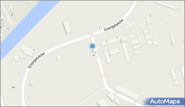 Kędzierzyn-Koźle, Energetyków, 9a, mapa Kędzierzyna-Koźle
