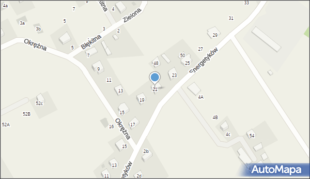 Kiełpino, Energetyków, 21, mapa Kiełpino