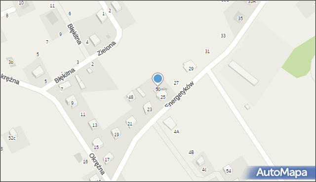 Kiełpino, Energetyków, 25A, mapa Kiełpino