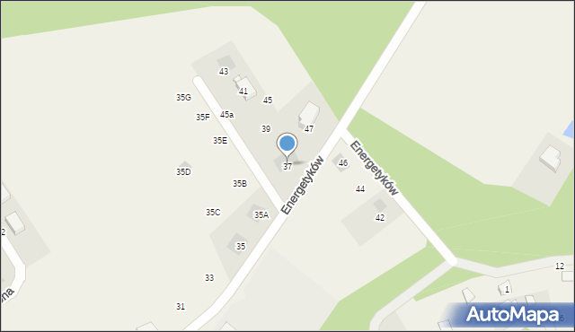 Kiełpino, Energetyków, 37, mapa Kiełpino