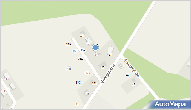 Kiełpino, Energetyków, 39, mapa Kiełpino