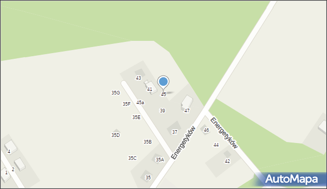 Kiełpino, Energetyków, 45, mapa Kiełpino