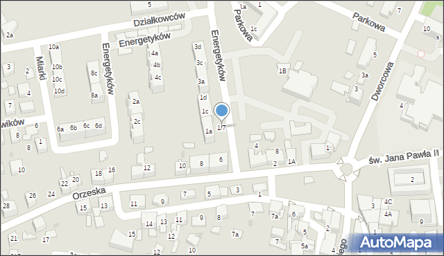 Łaziska Górne, Energetyków, 1/7, mapa Łaziska Górne