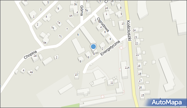 Lubań, Energetyczna, 4, mapa Lubań