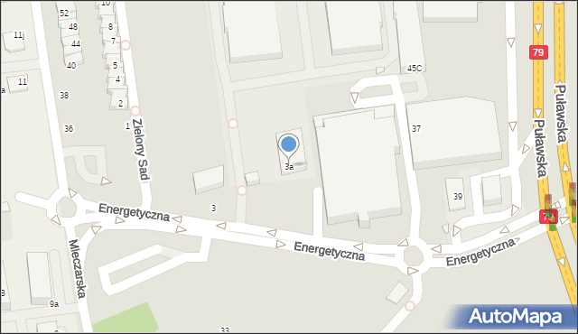 Piaseczno, Energetyczna, 3a, mapa Piaseczno