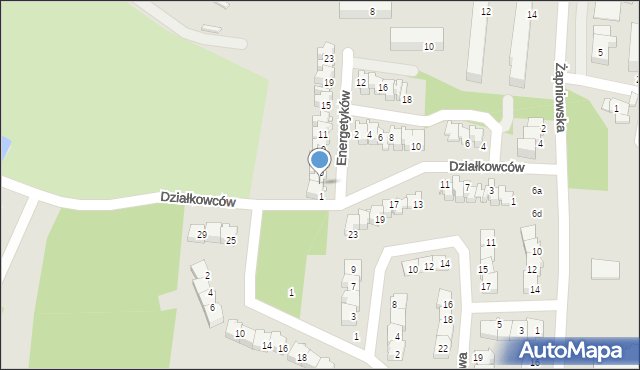 Połaniec, Energetyków, 3, mapa Połaniec