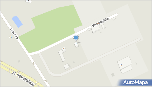 Polkowice, Energetyków, 1, mapa Polkowice