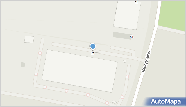 Radom, Energetyków, 27, mapa Radomia