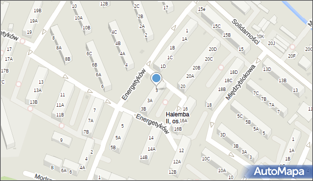 Ruda Śląska, Energetyków, 3, mapa Rudy Śląskiej