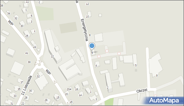 Sandomierz, Energetyczna, 6, mapa Sandomierza