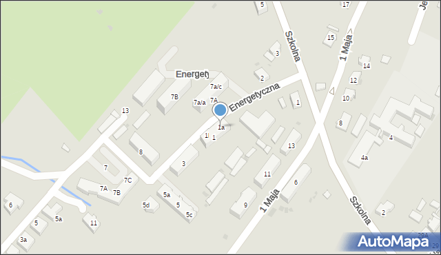 Siechnice, Energetyczna, 1a, mapa Siechnice