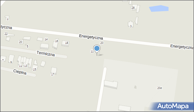 Sochaczew, Energetyczna, 7, mapa Sochaczew