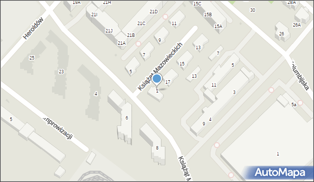 Warszawa, Encyklopedyczna, 1, mapa Warszawy