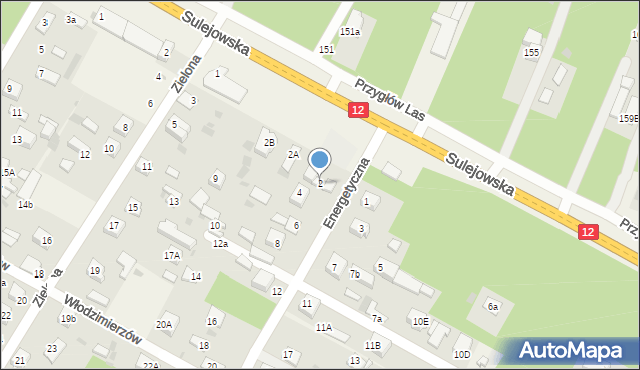 Włodzimierzów, Energetyczna, 2, mapa Włodzimierzów