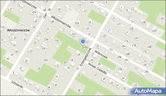 Włodzimierzów, Energetyczna, 24, mapa Włodzimierzów