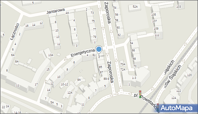 Wrocław, Energetyczna, 2, mapa Wrocławia