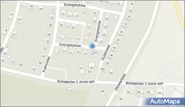 Zgorzelec, Energetyków, 12, mapa Zgorzelec