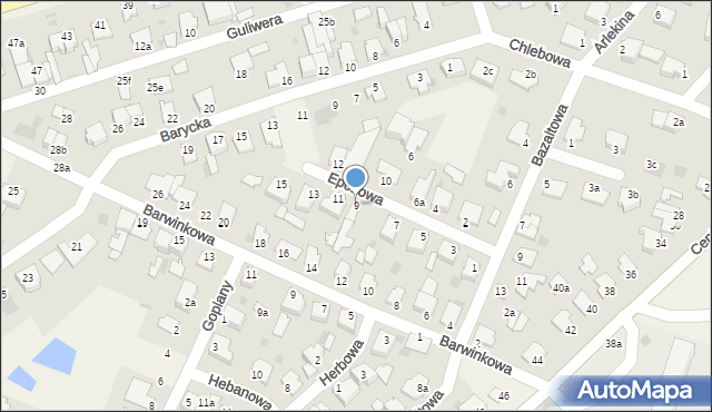 Białe Błota, Epokowa, 9, mapa Białe Błota