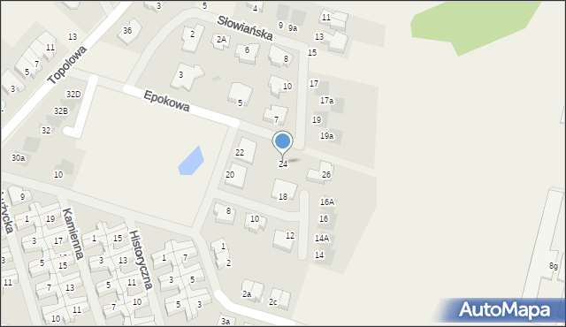 Mierzyn, Epokowa, 24, mapa Mierzyn
