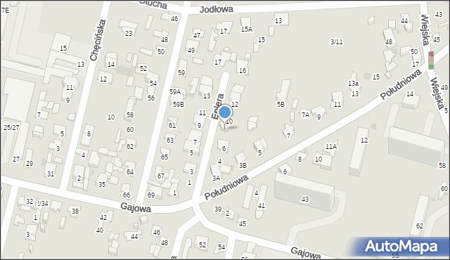 Radom, Eplera Adama, gen., 8, mapa Radomia