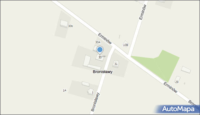 Erminów, Erminów, 30, mapa Erminów