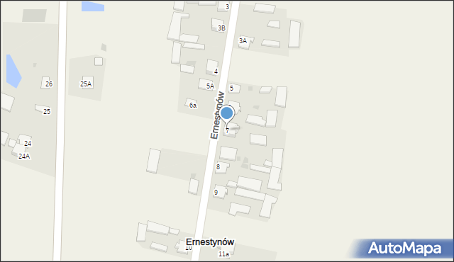 Ernestynów, Ernestynów, 7, mapa Ernestynów