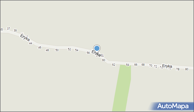 Piotrków Trybunalski, Eryka, 58, mapa Piotrków Trybunalski