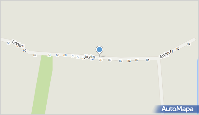 Piotrków Trybunalski, Eryka, 79, mapa Piotrków Trybunalski
