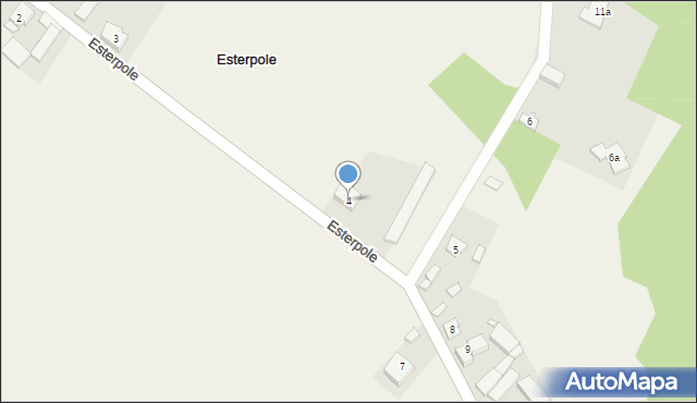 Esterpole, Esterpole, 4, mapa Esterpole