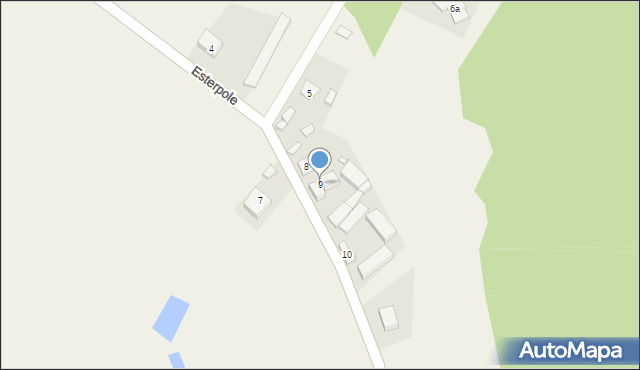 Esterpole, Esterpole, 9, mapa Esterpole