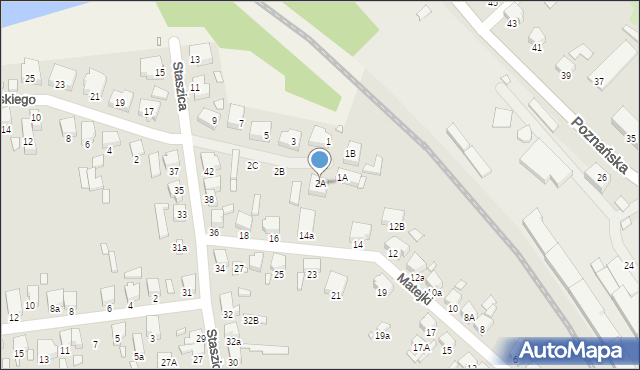 Jarocin, Estkowskiego Ewarysta, 2A, mapa Jarocin