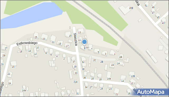 Jarocin, Estkowskiego Ewarysta, 9, mapa Jarocin