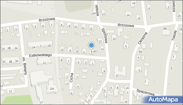 Mikstat, Estkowskiego, 2, mapa Mikstat