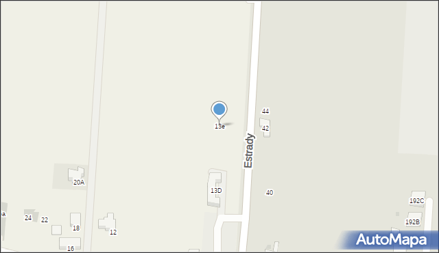 Mościska, Estrady, 13e, mapa Mościska