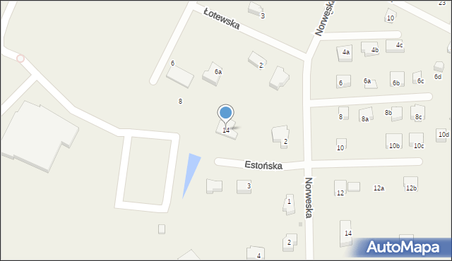Nowa Wieś Malborska, Estońska, 14, mapa Nowa Wieś Malborska