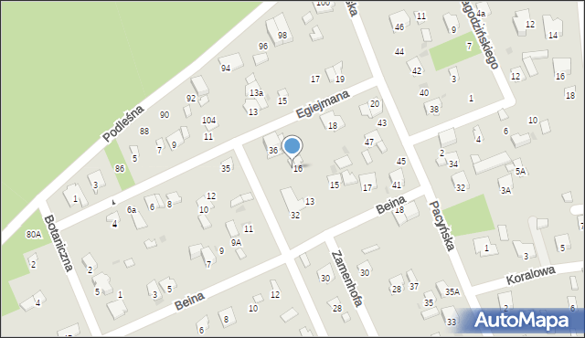 Radom, Esperanto, 34, mapa Radomia