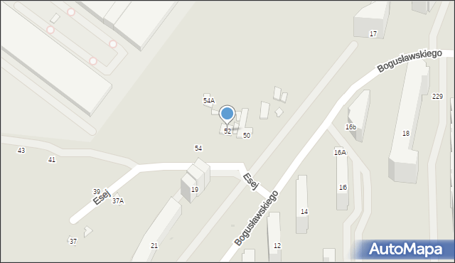 Warszawa, Esej, 52, mapa Warszawy