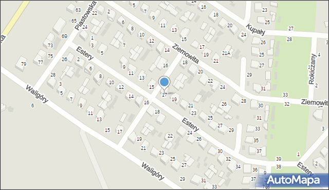 Włodawa, Estery, 17, mapa Włodawa