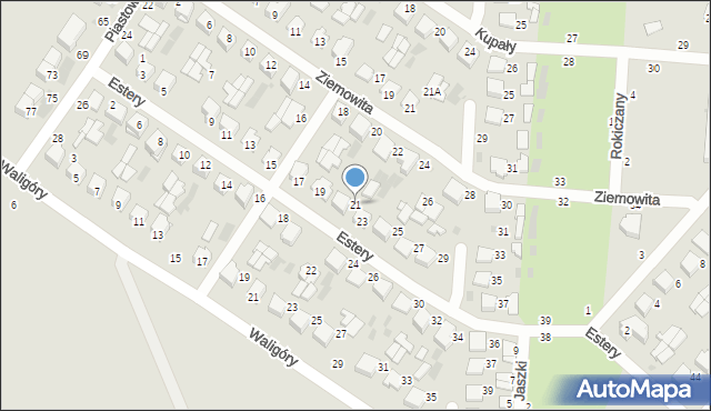 Włodawa, Estery, 21, mapa Włodawa