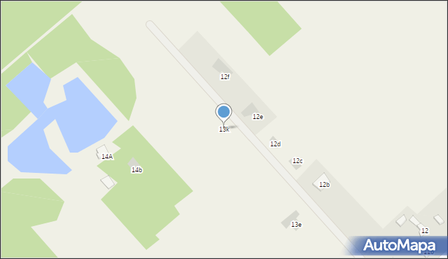 Eufeminów, Eufeminów, 13k, mapa Eufeminów
