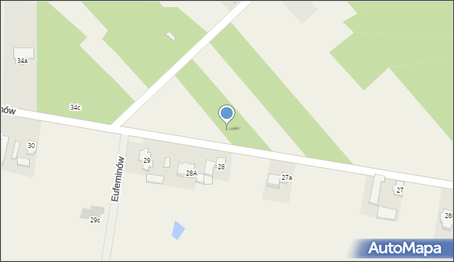 Eufeminów, Eufeminów, 28c, mapa Eufeminów