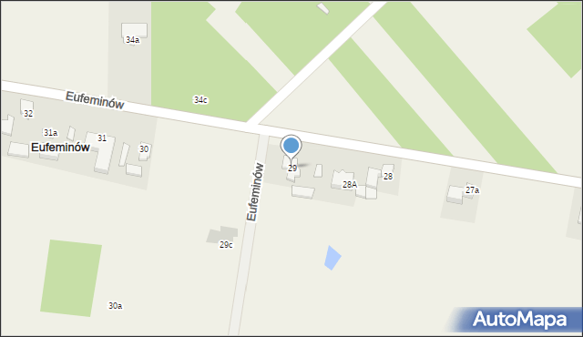 Eufeminów, Eufeminów, 29, mapa Eufeminów