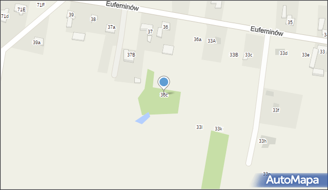 Eufeminów, Eufeminów, 36c, mapa Eufeminów