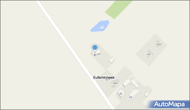 Eufeminów, Eufeminów, 41, mapa Eufeminów