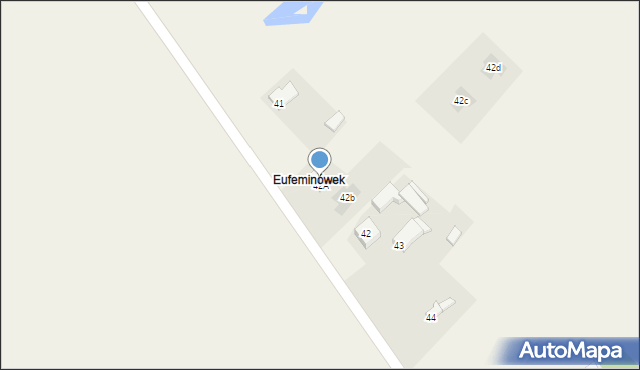 Eufeminów, Eufeminów, 42A, mapa Eufeminów